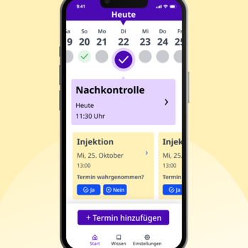 Display mit Retinora-App