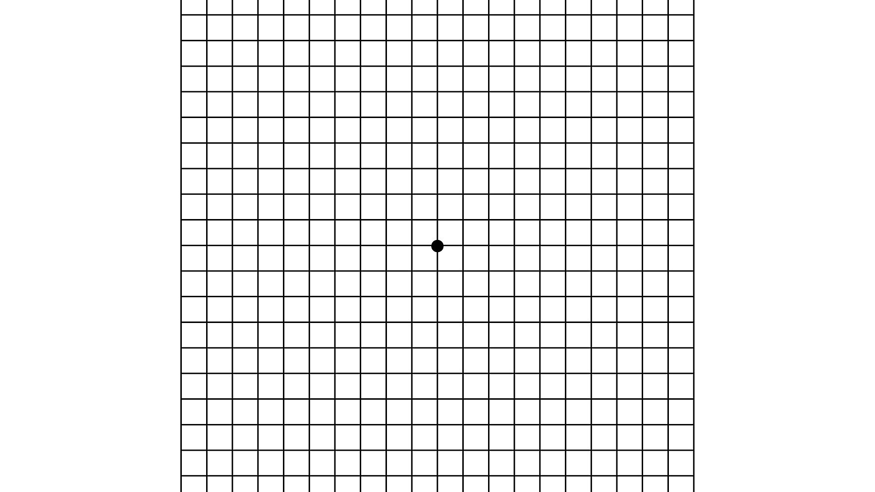 Gitternetzlinien im Quadrat mit Punkt in der Mitte